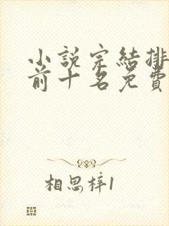 小说完结排行榜前十名免费