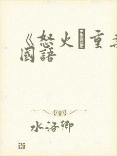 《怒火·重案》国语