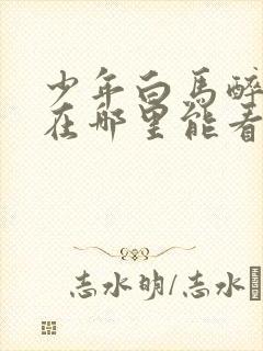 少年白马醉春风在哪里能看