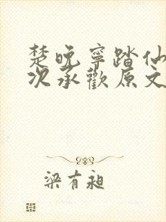 楚晚宁踏仙君初次承欢原文