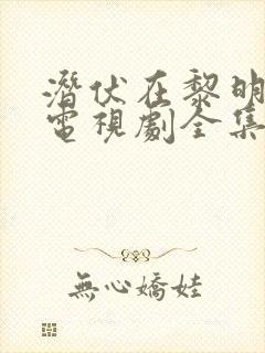 潜伏在黎明之前电视剧全集免费观看封面
