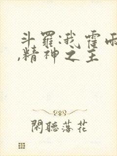 斗罗:我霍雨浩,精神之主