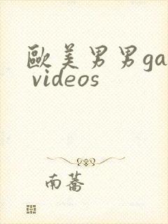 欧美男男gay videos