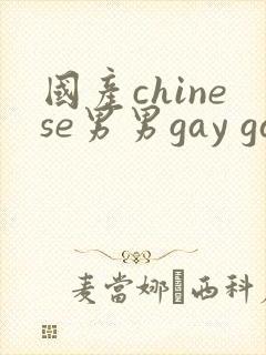 国产chinese男男gay gay网址