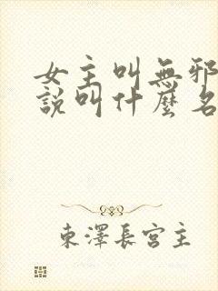 女主叫无邪的小说叫什么名字