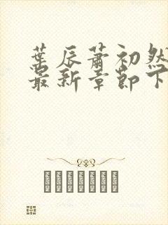 叶辰萧初然免费最新章节下载