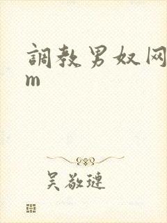 调教男奴网站sm封面