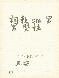 调教 sm 男男 双性封面