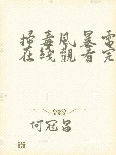 扫毒风暴电视剧在线观看完整版