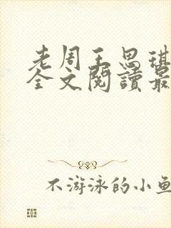 老周王思琪小说全文阅读最新章节更