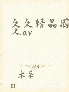 久久精品国产成人av