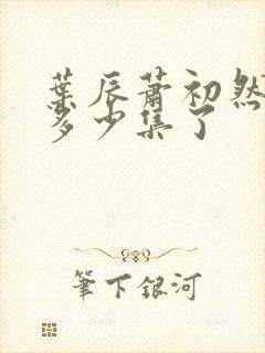 叶辰萧初然更新多少集了