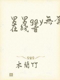 男男gay无套在线看