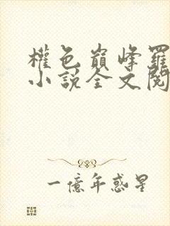 权色巅峰罗泽楷小说全文阅读封面