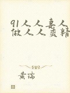 91人人妻人人做人人爽精品