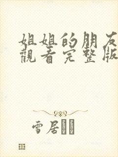 姐姐的朋友在线观看完整版高清