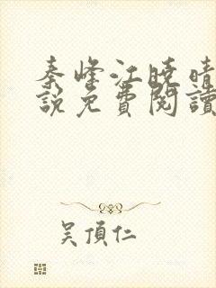 秦峰江晓晴的小说免费阅读