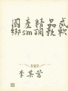 国产精品成人捆绑sm调教软件