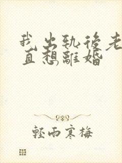 我出轨后老公一直想离婚