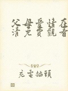 父母爱情在线高清免费观看完整版封面