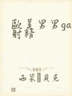欧美男男gay射精