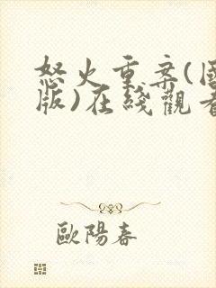 怒火重案(国语版)在线观看