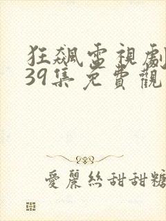 狂飙电视剧全集39集免费观看封面