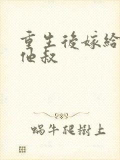 重生后嫁给渣男他叔封面