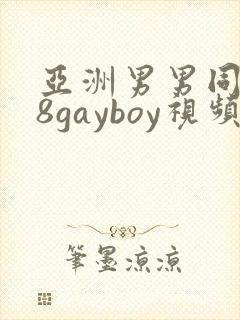 亚洲男男同性18gayboy视频封面