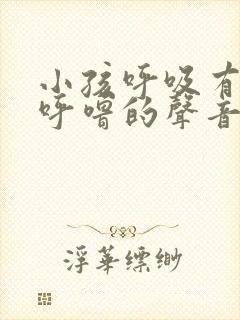 小孩呼吸有呼噜呼噜的声音封面