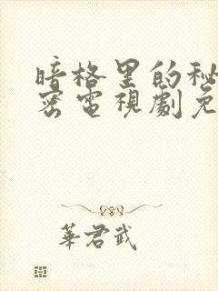暗格里的秘密秘密电视剧免费播放