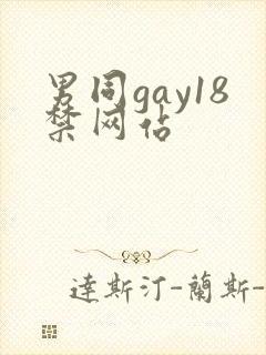 男同gay18禁网站