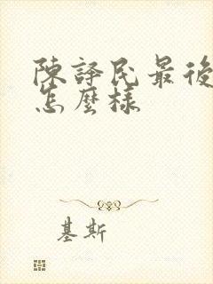 陈译民最后结局怎么样