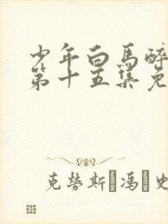 少年白马醉春风第十五集免费观看封面