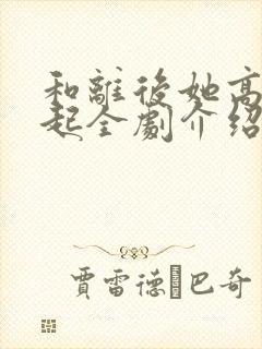 和离后她高攀不起全剧介绍封面