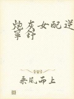 炮灰女配逆袭记宁舒封面