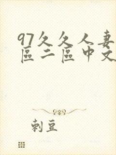 97久久人妻一区二区中文字幕