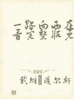 一路向西在线观看完整版免费国语电影