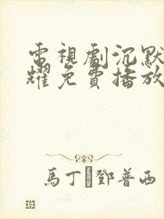 电视剧沉默的荣耀免费播放封面