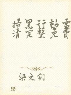 扫黑行动电影高清完整免费观看
