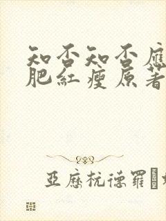 知否知否应是绿肥红瘦原著