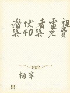 潜伏者电视剧全集40集免费观看