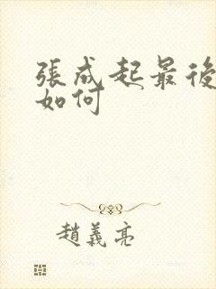 张成起最后结局如何