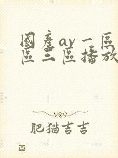 国产av一区二区三区播放