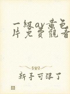 一级av黄色大片免费观看