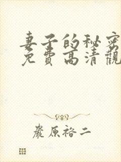妻子的秘密短剧免费高清观看全集封面