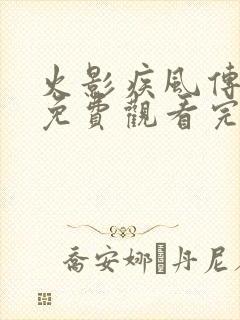 火影疾风传全集免费观看完整版中文