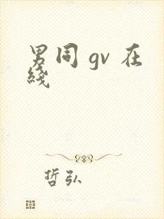 男同 gv 在线