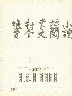 绝对掌控小说免费全文阅读笔趣阁