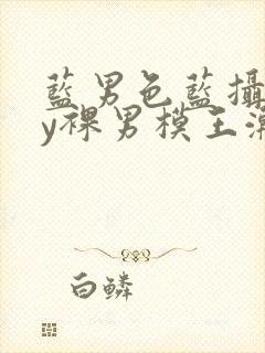 蓝男色蓝摄gay裸男模王瀚
